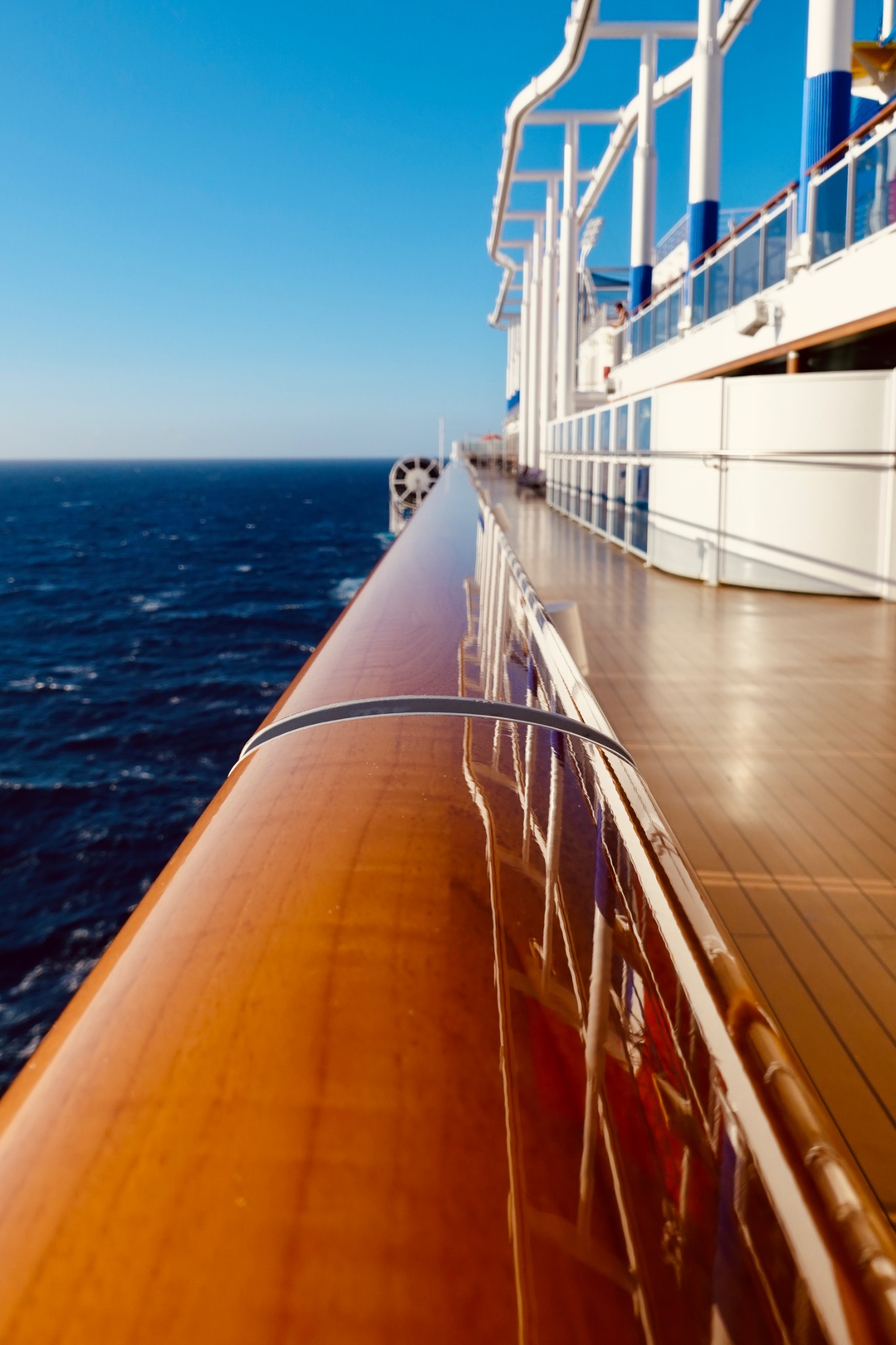 Boat photographed using forced perspective